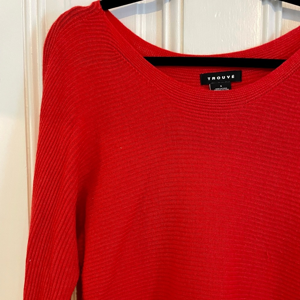 Trouvé cherry red sweater